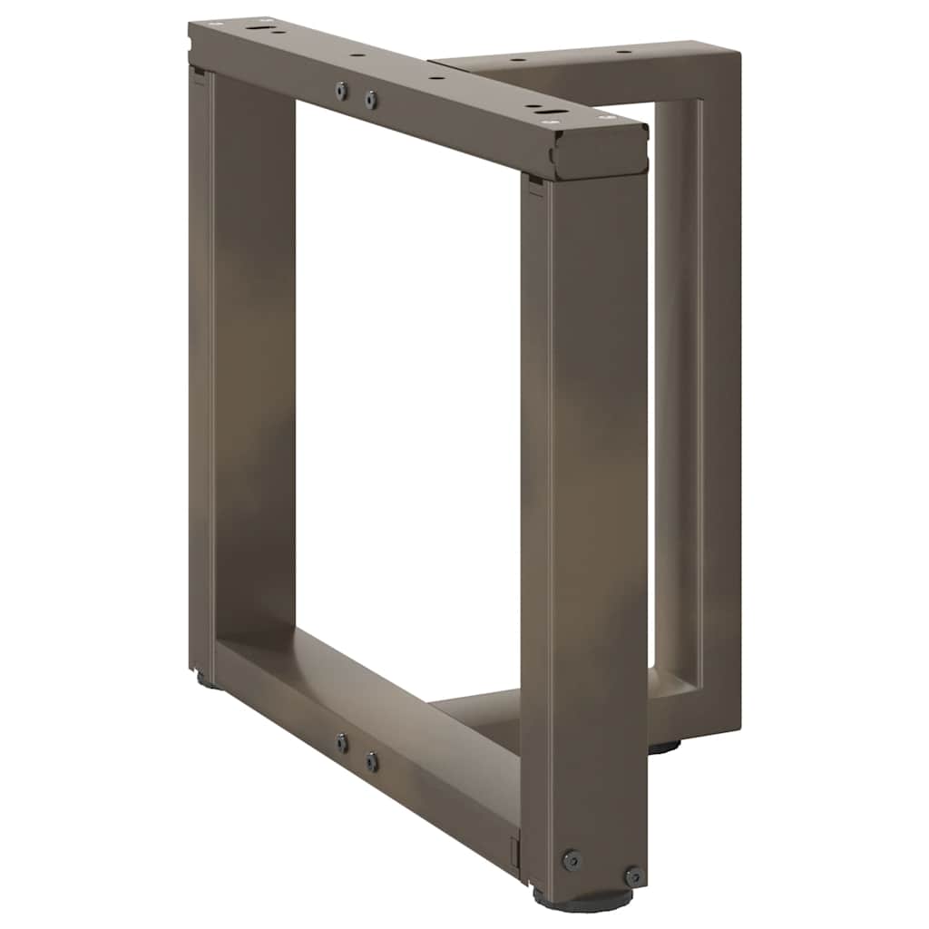 Kavos staliuko kojelės, T formos, 2 vnt., juodos, 50x25x(42-43) cm, plienas