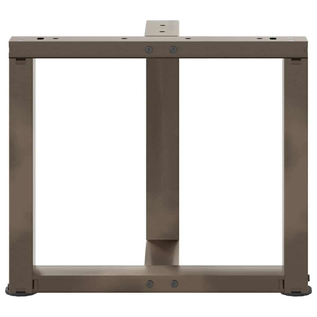 Kavos staliuko kojelės, T formos, 2 vnt., juodos, 50x25x(42-43) cm, plienas