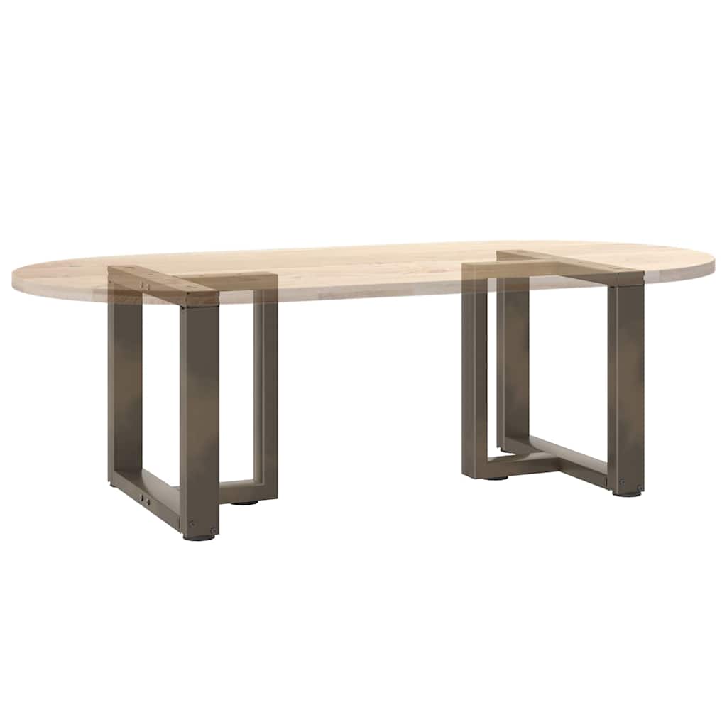 Kavos staliuko kojelės, T formos, 2 vnt., juodos, 50x25x(42-43) cm, plienas
