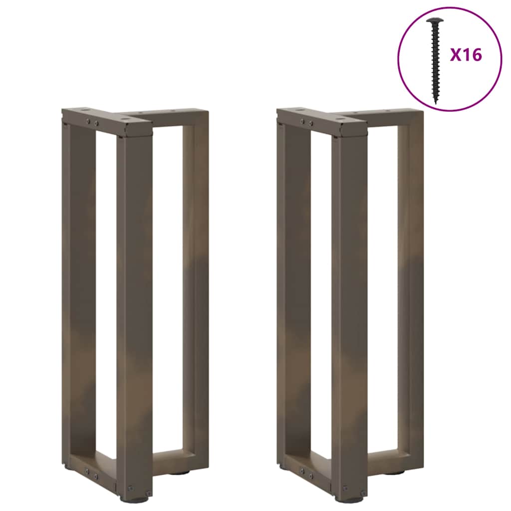 Konsolinio staliuko kojelės, T formos, 2 vnt., juodos, 25x28x(72-73) cm, plienas