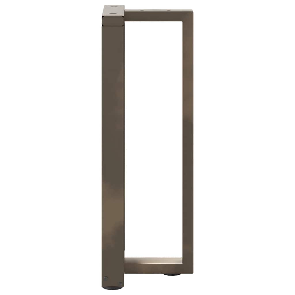 Konsolinio staliuko kojelės, T formos, 2 vnt., juodos, 25x28x(72-73) cm, plienas