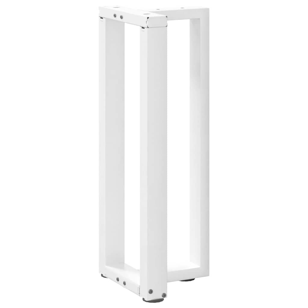 Console table legs, T-shaped, 2 pcs., white, 38x25x(72-73) cm, steel