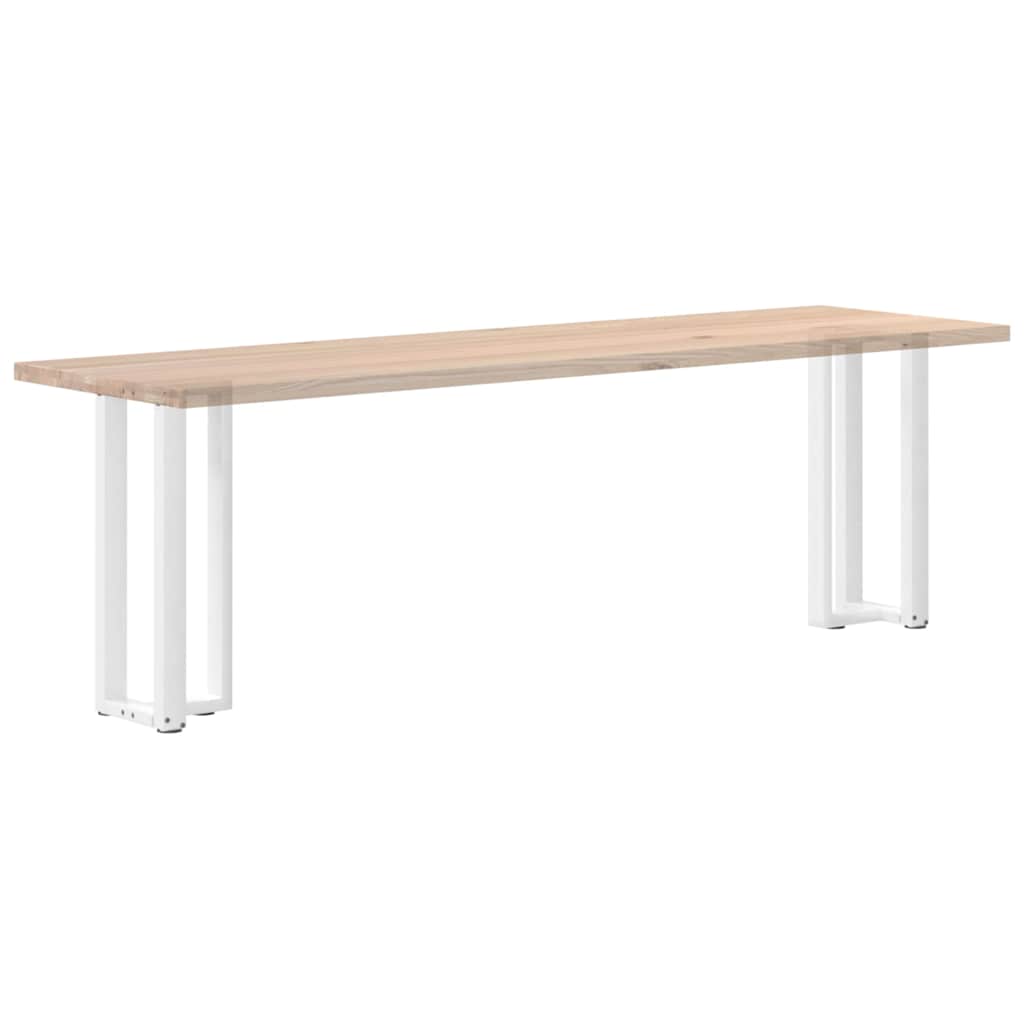 Console table legs, T-shaped, 2 pcs., white, 38x25x(72-73) cm, steel