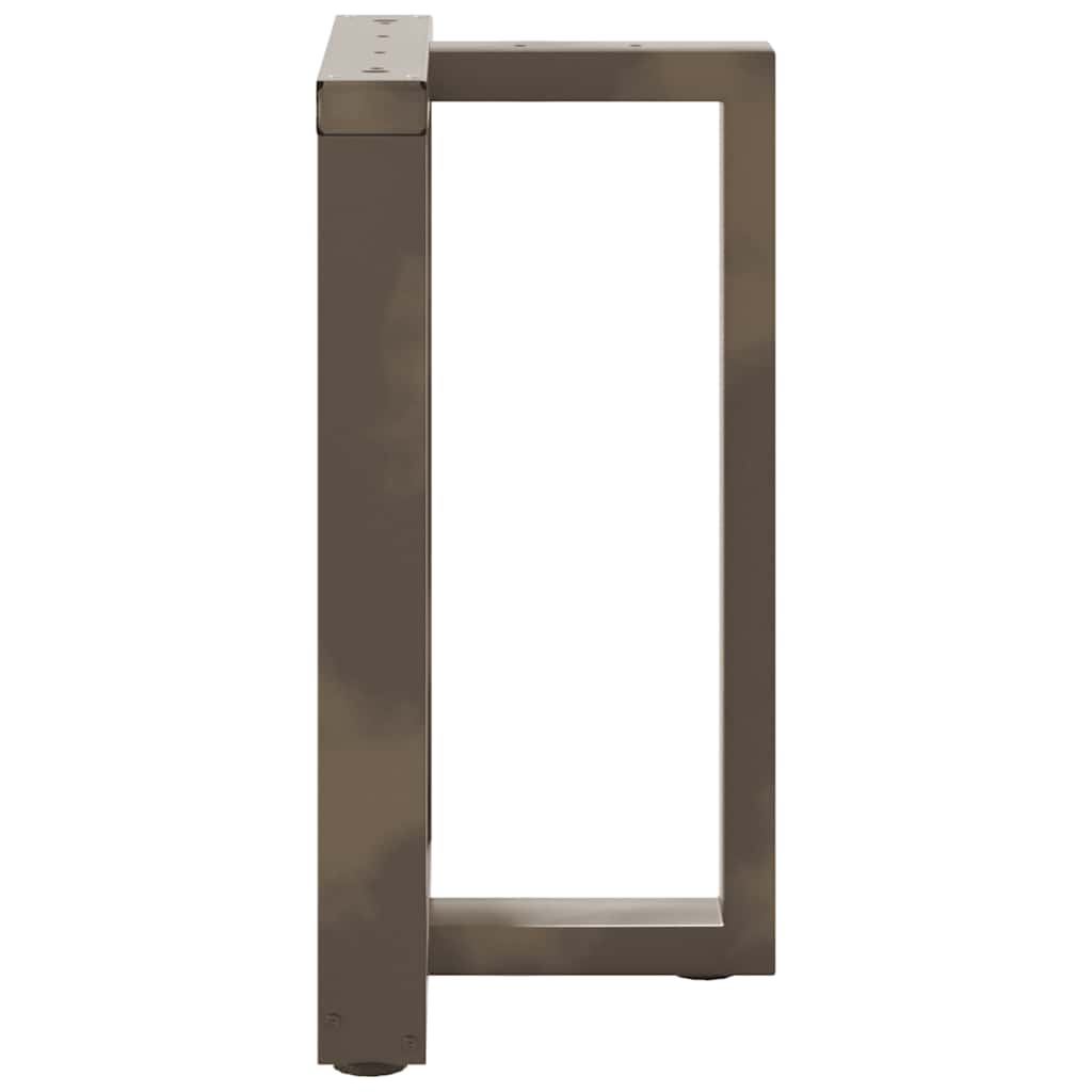Valgomojo stalo kojelės, 2 vnt., juodos, 60x35x(72-73) cm, plienas