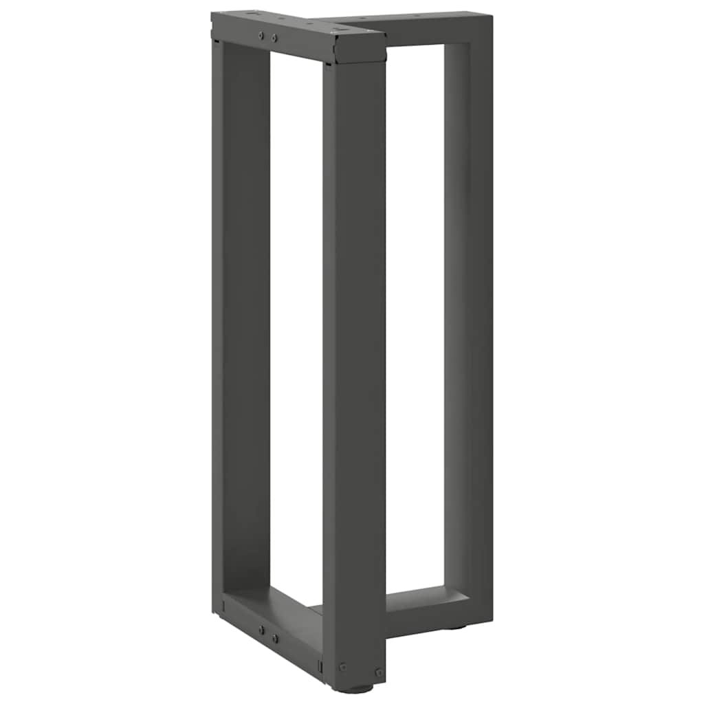 Baro stalo kojos, T formos, 2 vnt., antracito spalvos, 40x35x(90-91) cm, plienas