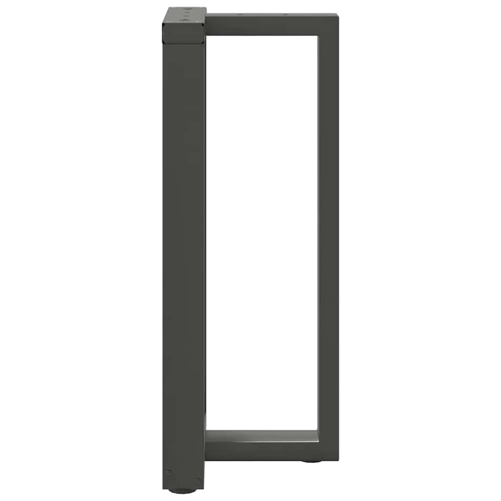 Baro stalo kojos, T formos, 2 vnt., antracito spalvos, 40x35x(90-91) cm, plienas
