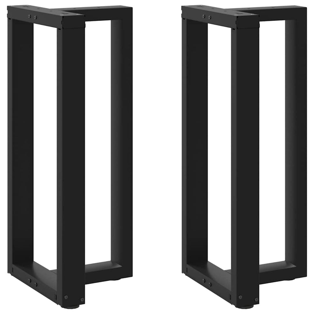 Bar Table Legs, T-shaped, 2 pcs., black, 50x35x(90-91) cm, steel
