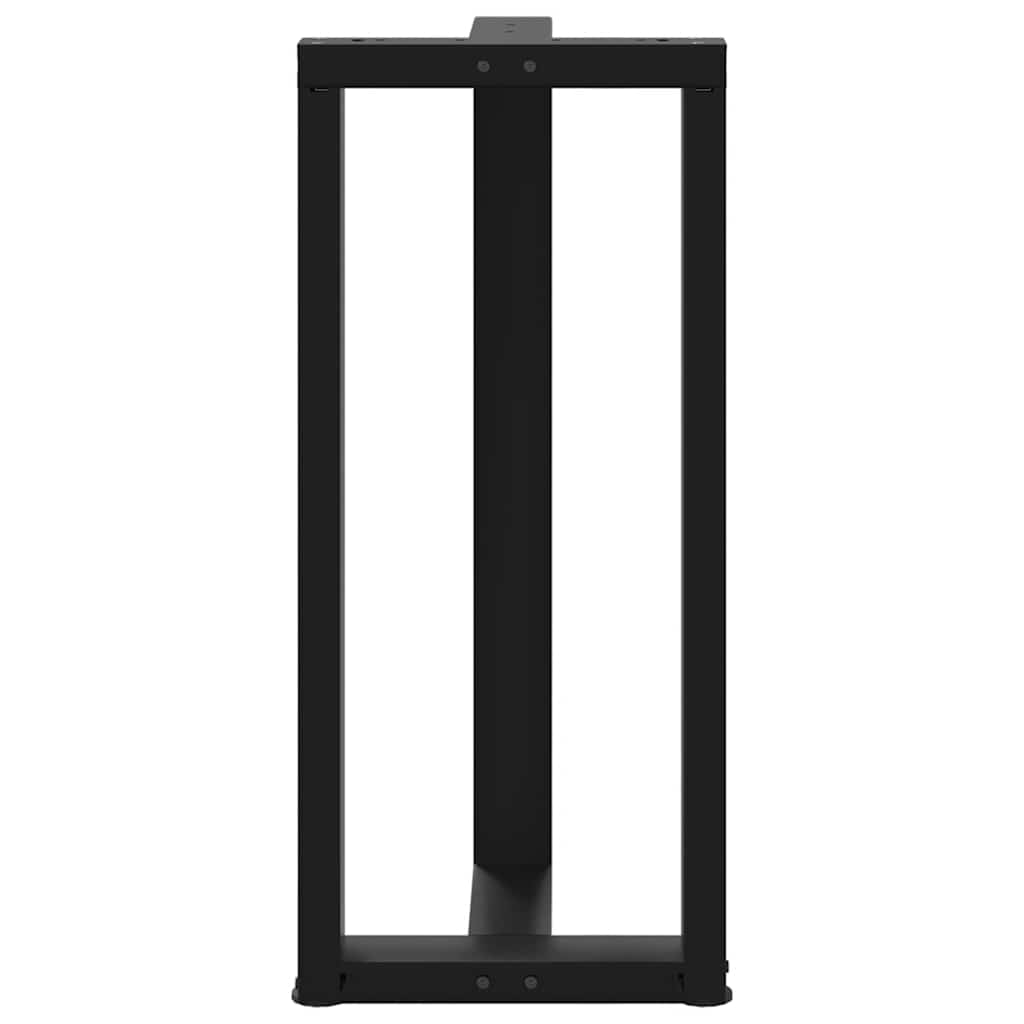 Baro stalo kojos, T formos, 2 vnt., juodos, 50x35x(90-91) cm, plienas