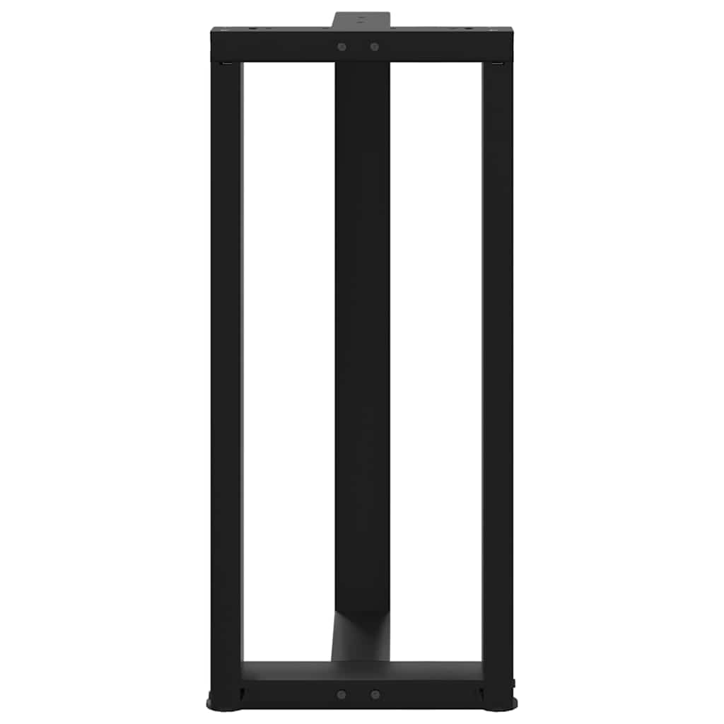 Baro stalo kojos, T formos, 2 vnt., juodos, 50x35x(90-91) cm, plienas
