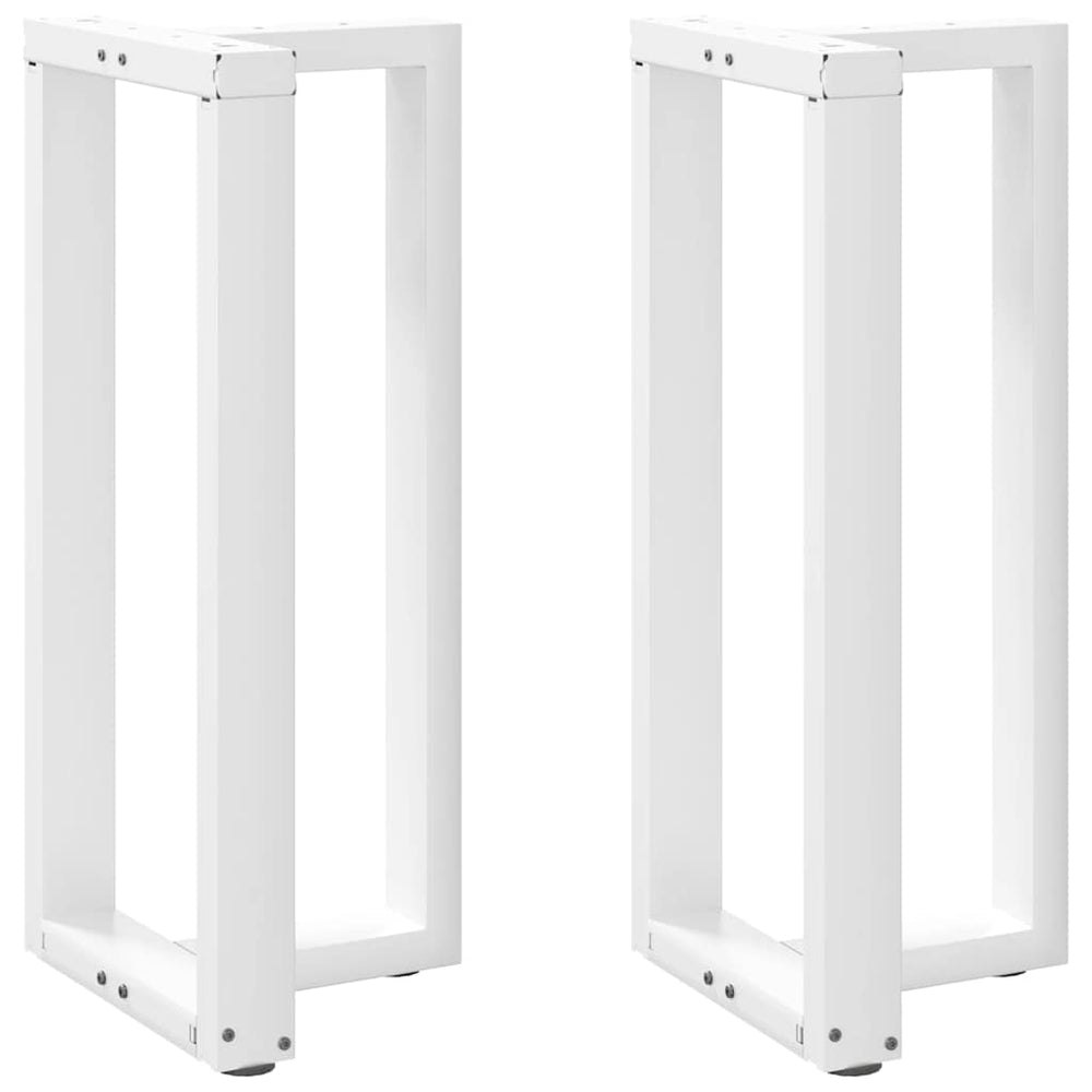 Bar table legs, T-shaped, 2 pcs., white, 50x35x(90-91) cm, steel