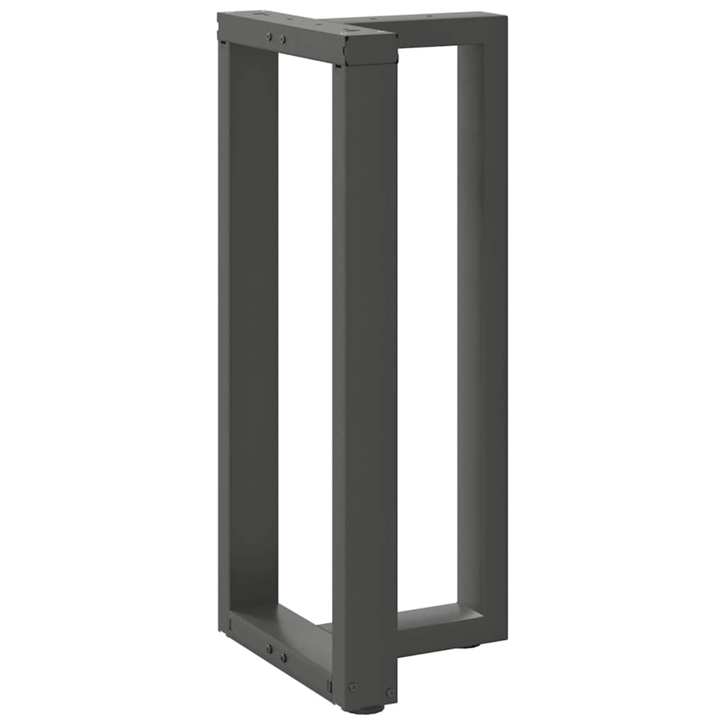 Baro stalo kojos, T formos, 2 vnt., antracito spalvos, 50x35x(90-91) cm, plienas