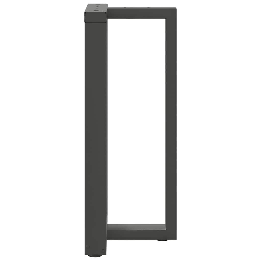 Baro stalo kojos, T formos, 2 vnt., antracito spalvos, 50x35x(90-91) cm, plienas