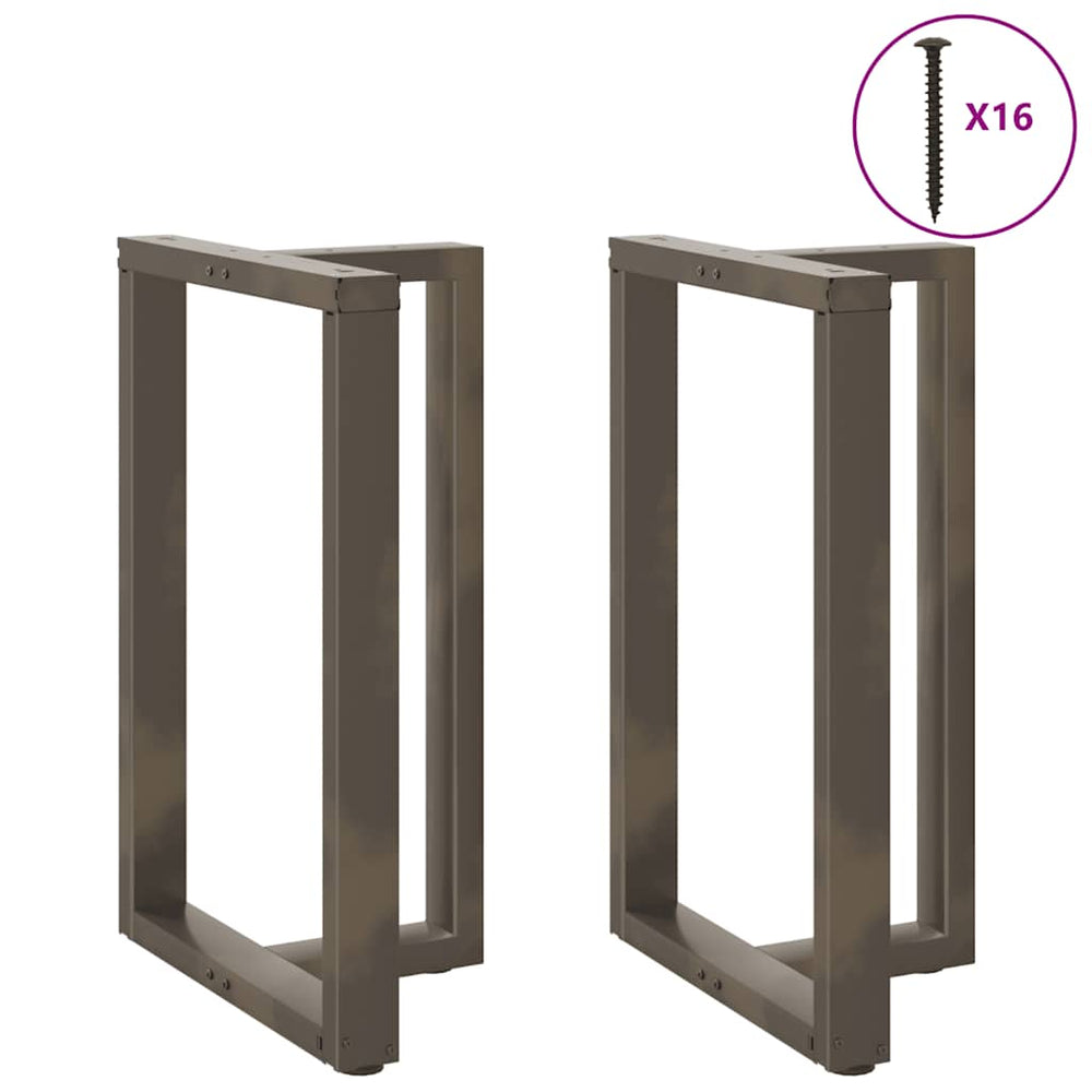 Baro stalo kojos, T formos, 2 vnt., juodos, 60x35x(90-91) cm, plienas