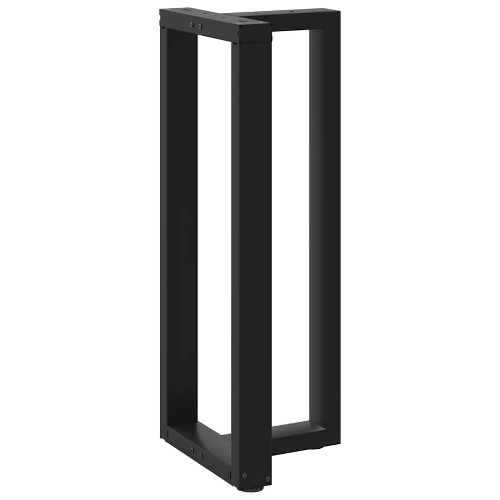 Baro stalo kojos, T formos, 2 vnt., juodos, 40x35x(100-101) cm, plienas
