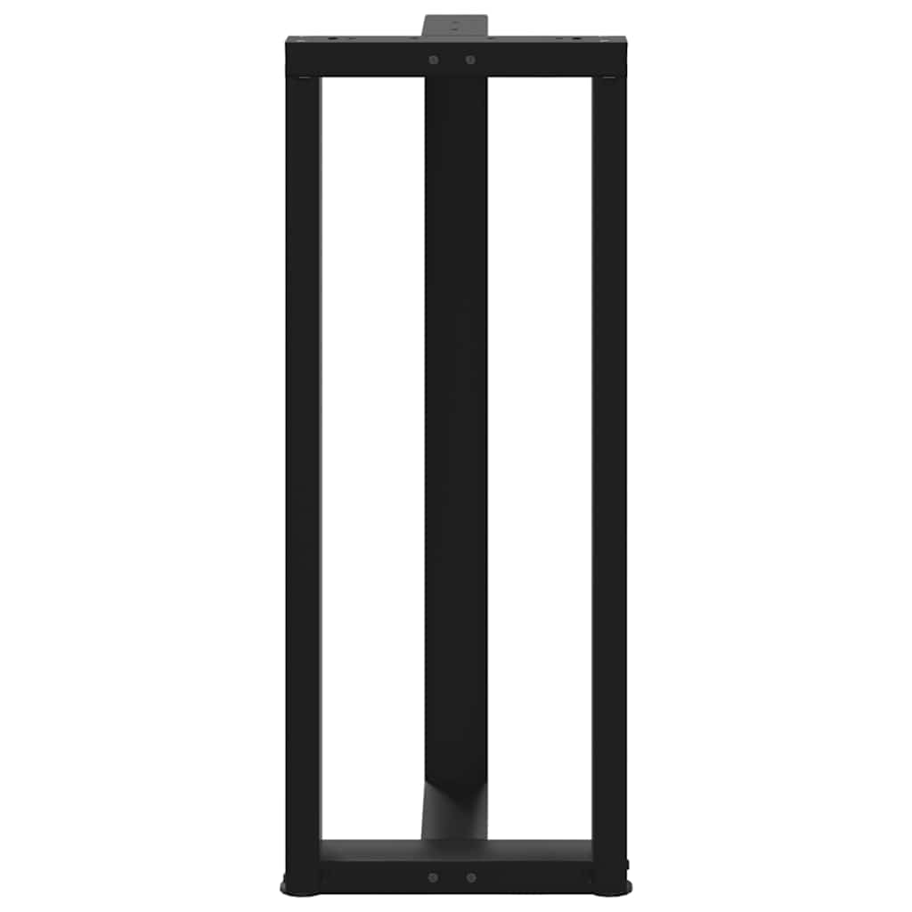 Baro stalo kojos, T formos, 2 vnt., juodos, 40x35x(100-101) cm, plienas