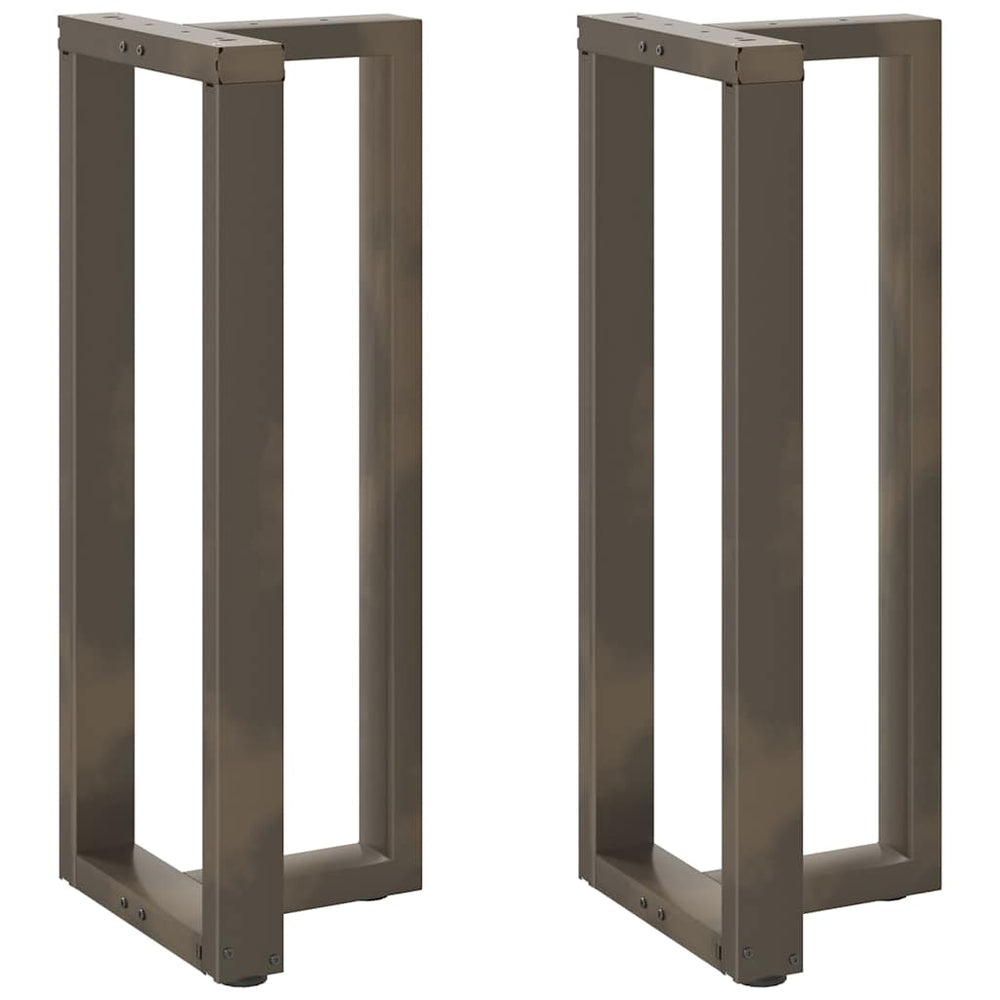 Bar table legs, T-shaped, 2 pcs., black, 40x35x(100-101) cm, steel