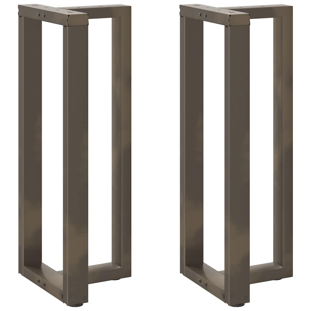 Bar table legs, T-shaped, 2 pcs, black, 50x35x(100-101) cm, steel