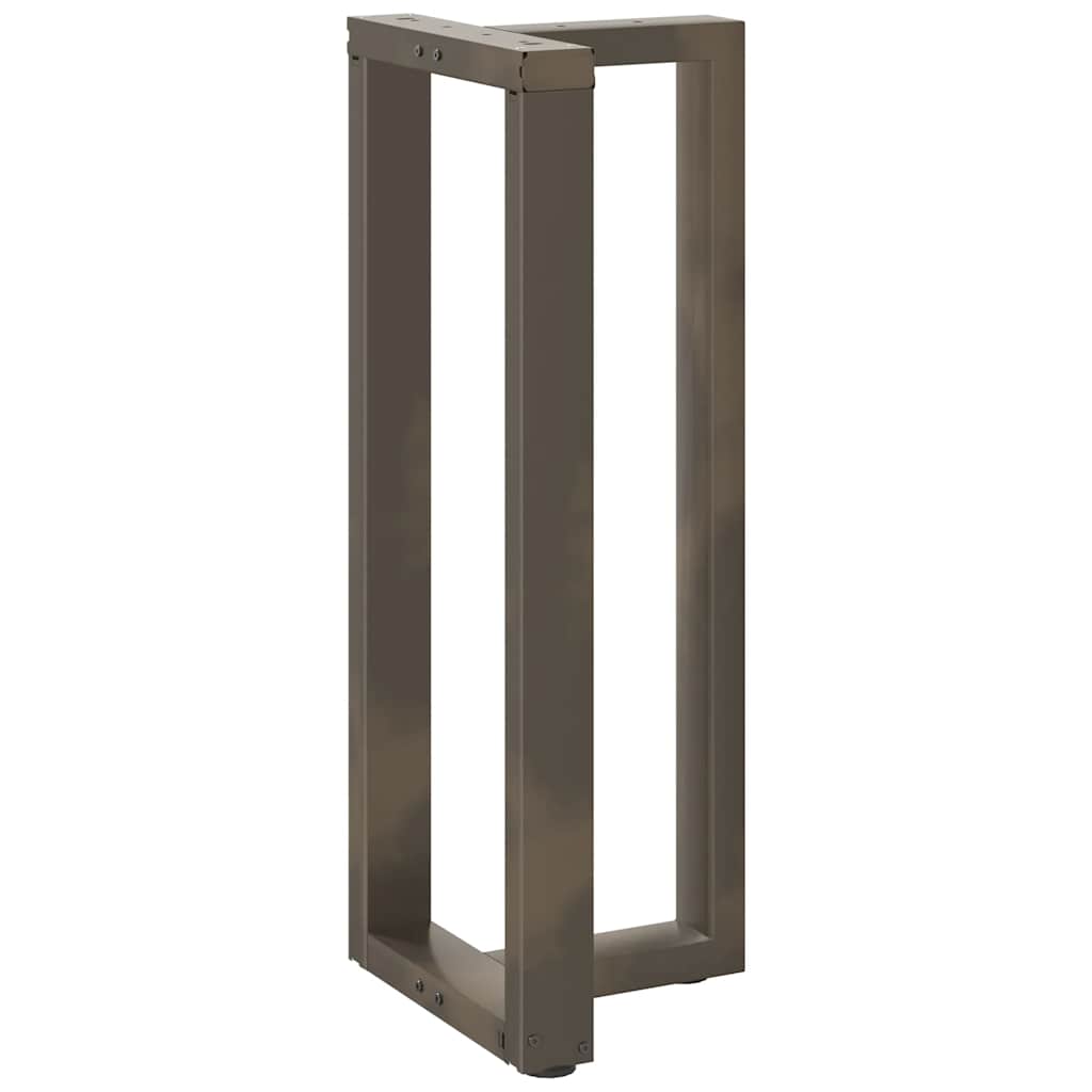 Bar table legs, T-shaped, 2 pcs, black, 50x35x(100-101) cm, steel
