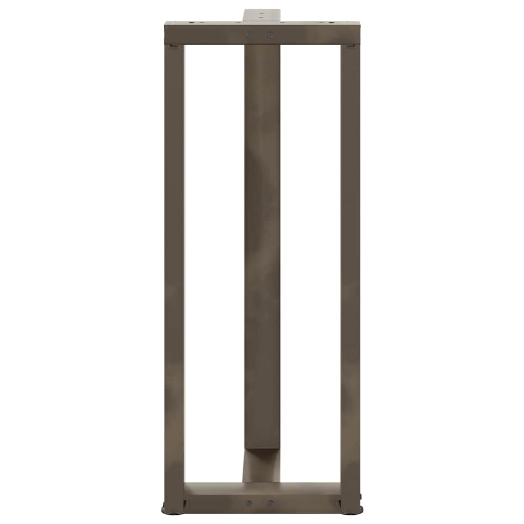 Bar table legs, T-shaped, 2 pcs, black, 50x35x(100-101) cm, steel