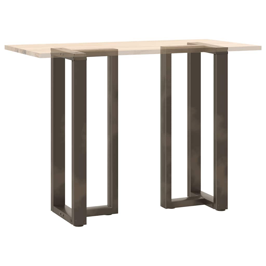 Bar table legs, T-shaped, 2 pcs, black, 50x35x(100-101) cm, steel