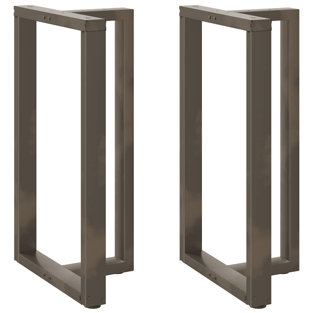 Bar Table Legs, T-shaped, 2 pcs., black, 60x35x(100-101) cm, steel