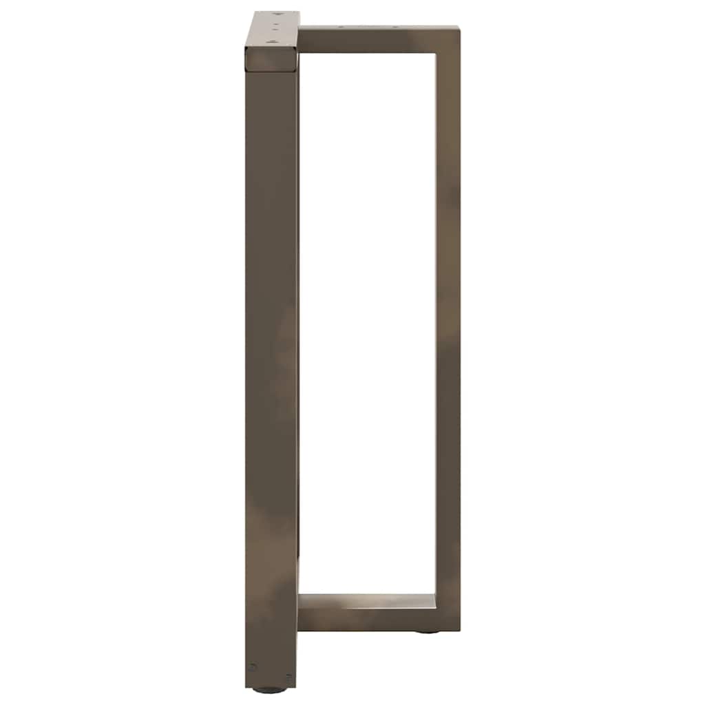 Bar Table Legs, T-shaped, 2 pcs., black, 60x35x(100-101) cm, steel