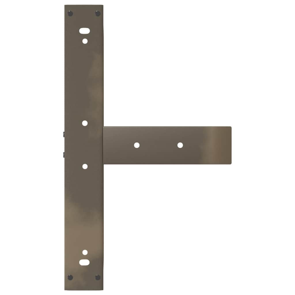 Bar Table Legs, T-shaped, 2 pcs., black, 60x35x(100-101) cm, steel