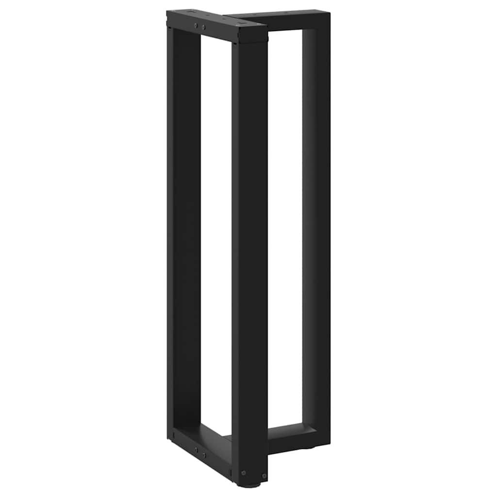 Baro stalo kojos, T formos, 2 vnt., juodos, 50x35x(110-111) cm, plienas