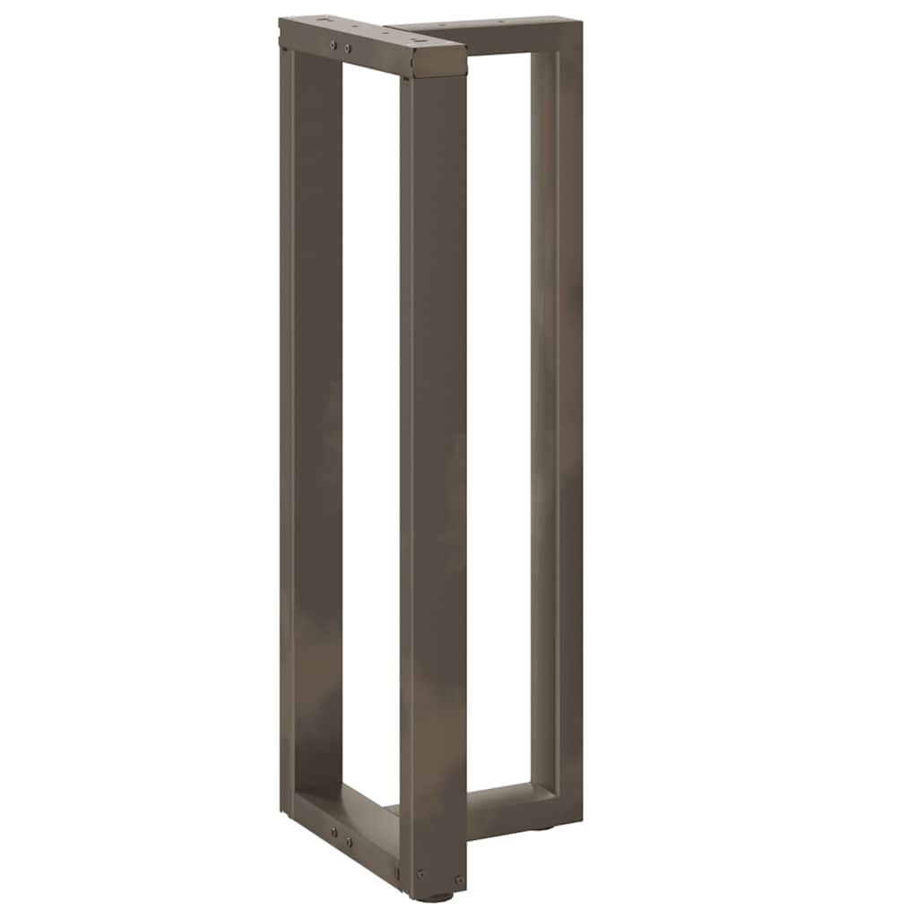 Baro stalo kojos, T formos, 2 vnt., juodos, 50x35x(110-111) cm, plienas