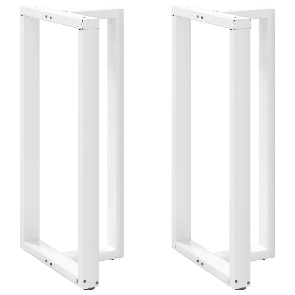 Bar table legs, T-shaped, 2 pcs., white, 60x35x(110-111) cm, steel