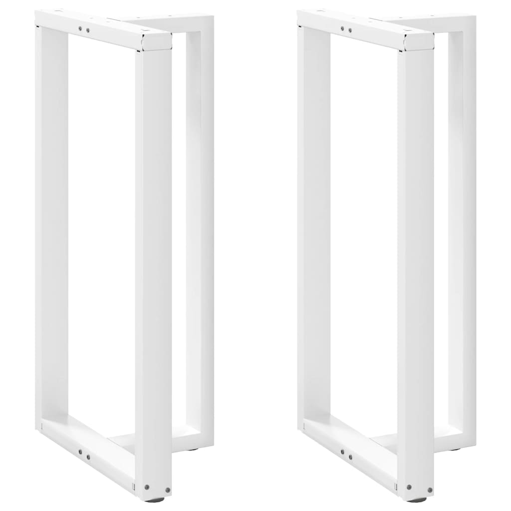 Bar table legs, T-shaped, 2 pcs., white, 60x35x(110-111) cm, steel