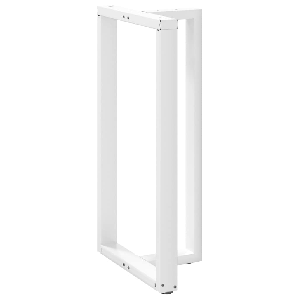 Bar table legs, T-shaped, 2 pcs., white, 60x35x(110-111) cm, steel