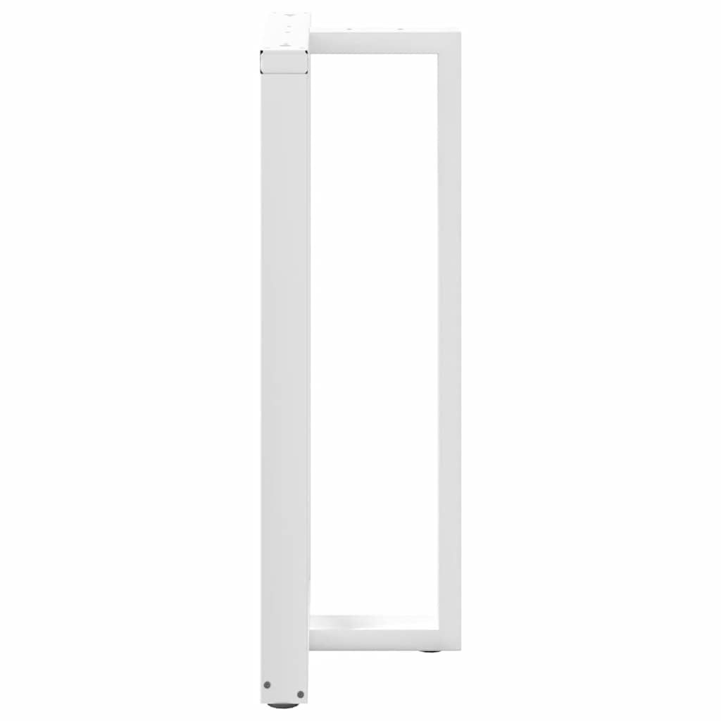Bar table legs, T-shaped, 2 pcs., white, 60x35x(110-111) cm, steel