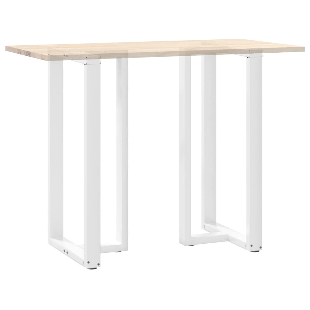 Bar table legs, T-shaped, 2 pcs., white, 60x35x(110-111) cm, steel