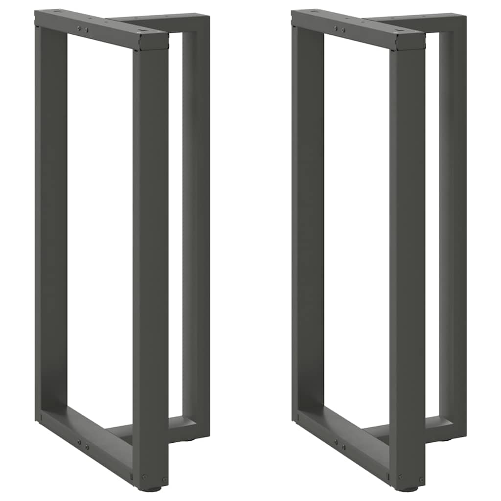Baro stalo kojos, T formos, 2 vnt., antracito spalvos, 60x35x(110-111) cm, plienas
