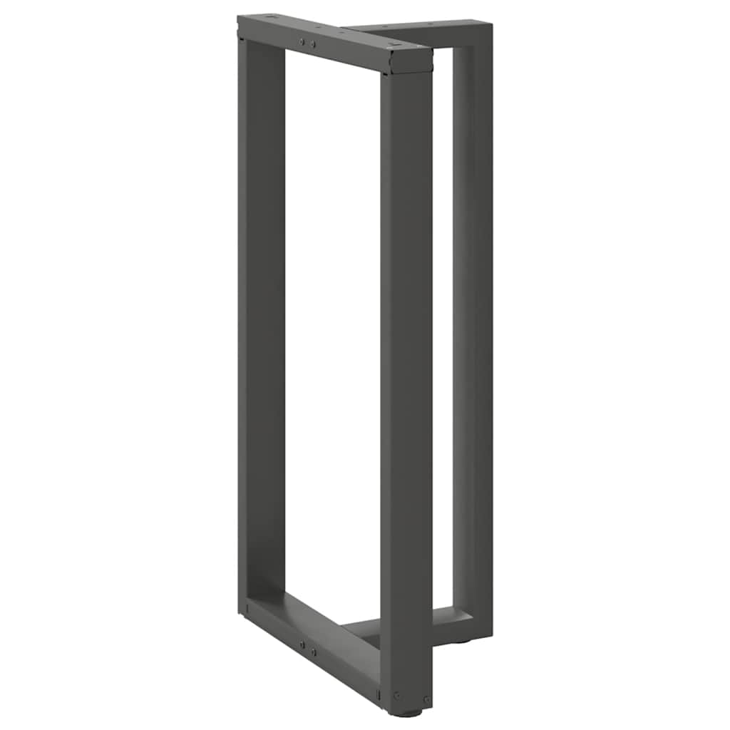 Baro stalo kojos, T formos, 2 vnt., antracito spalvos, 60x35x(110-111) cm, plienas