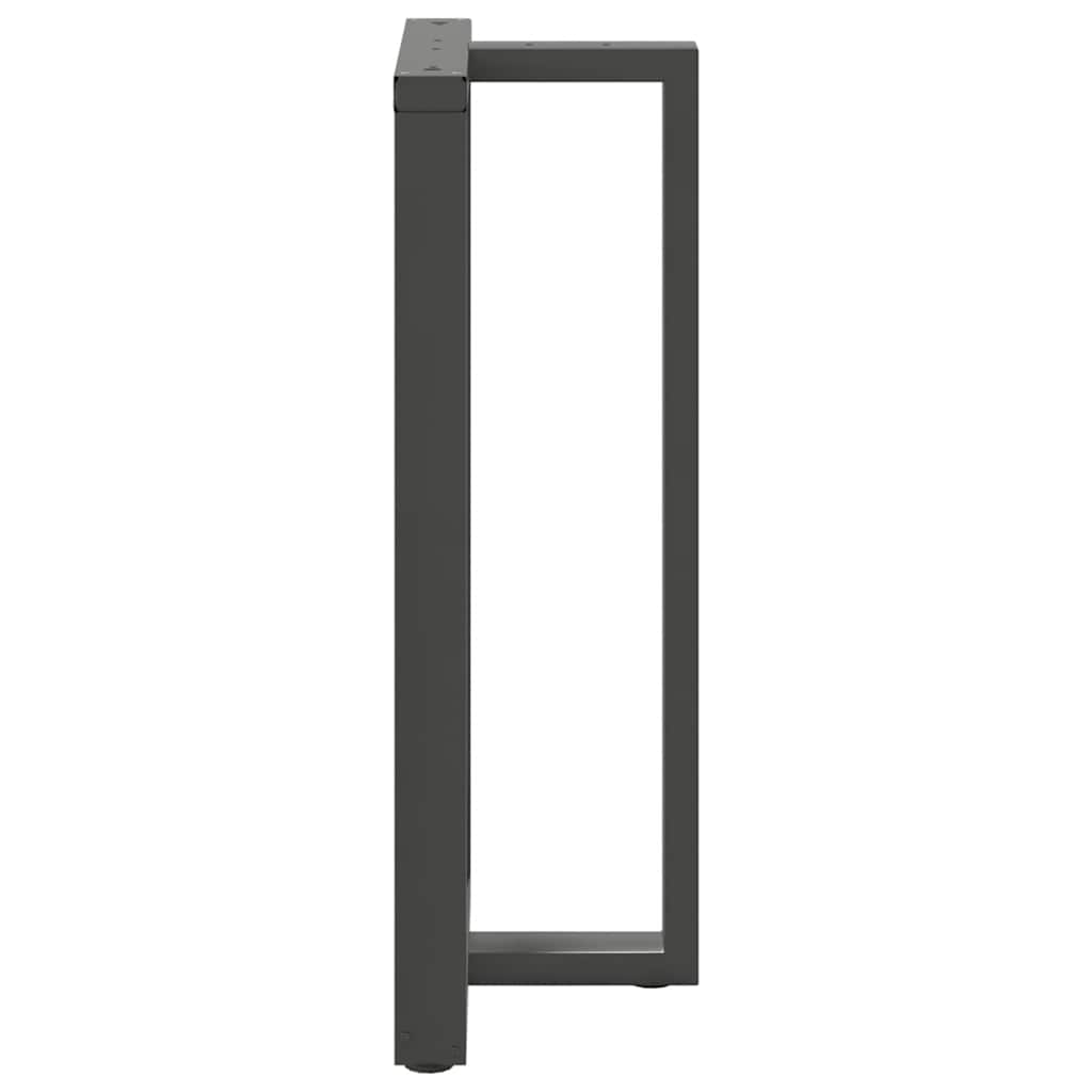 Baro stalo kojos, T formos, 2 vnt., antracito spalvos, 60x35x(110-111) cm, plienas