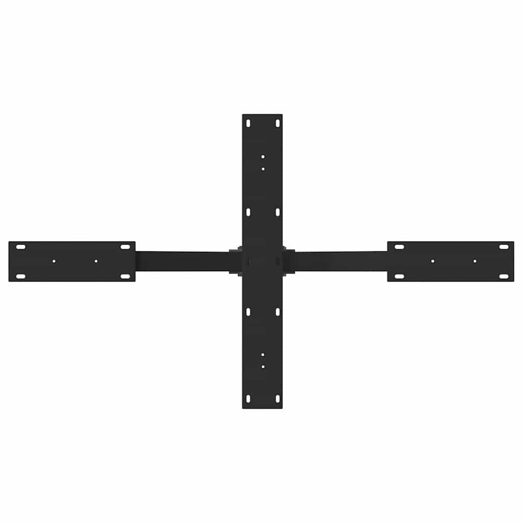 Kavos staliuko koja, voro formos, juoda, 98x58x(42-43) cm, plienas
