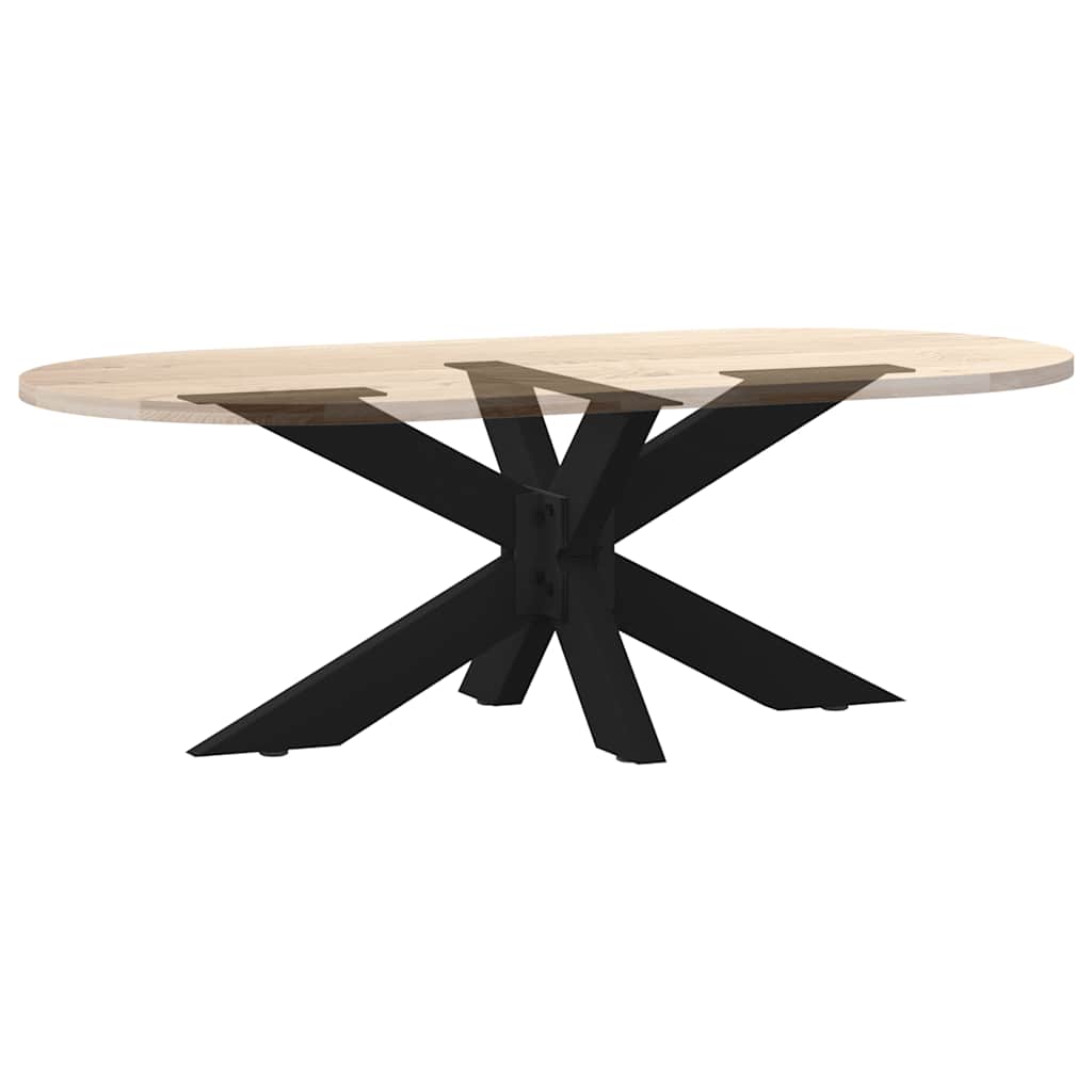 Kavos staliuko koja, voro formos, juoda, 98x58x(42-43) cm, plienas