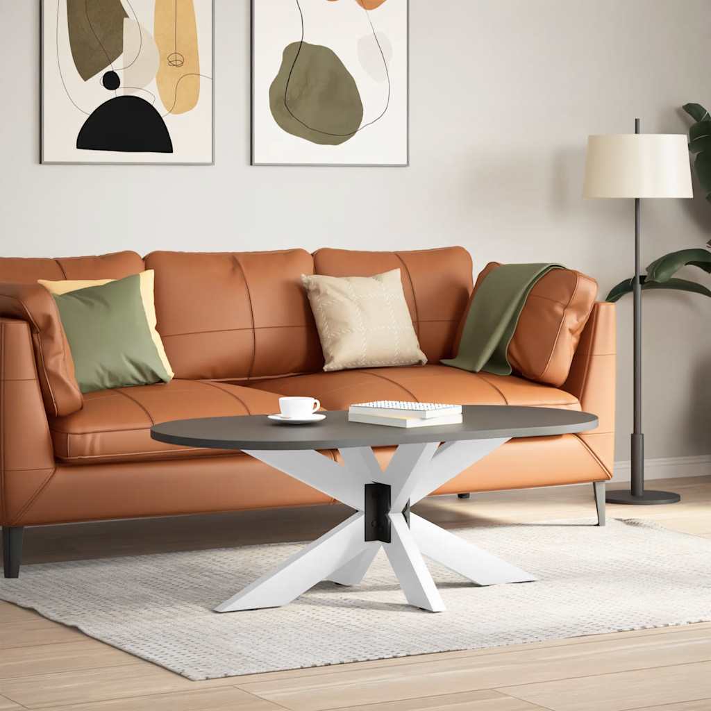 Coffee table leg, spider-shaped, white, 98x58x(42-43) cm, steel