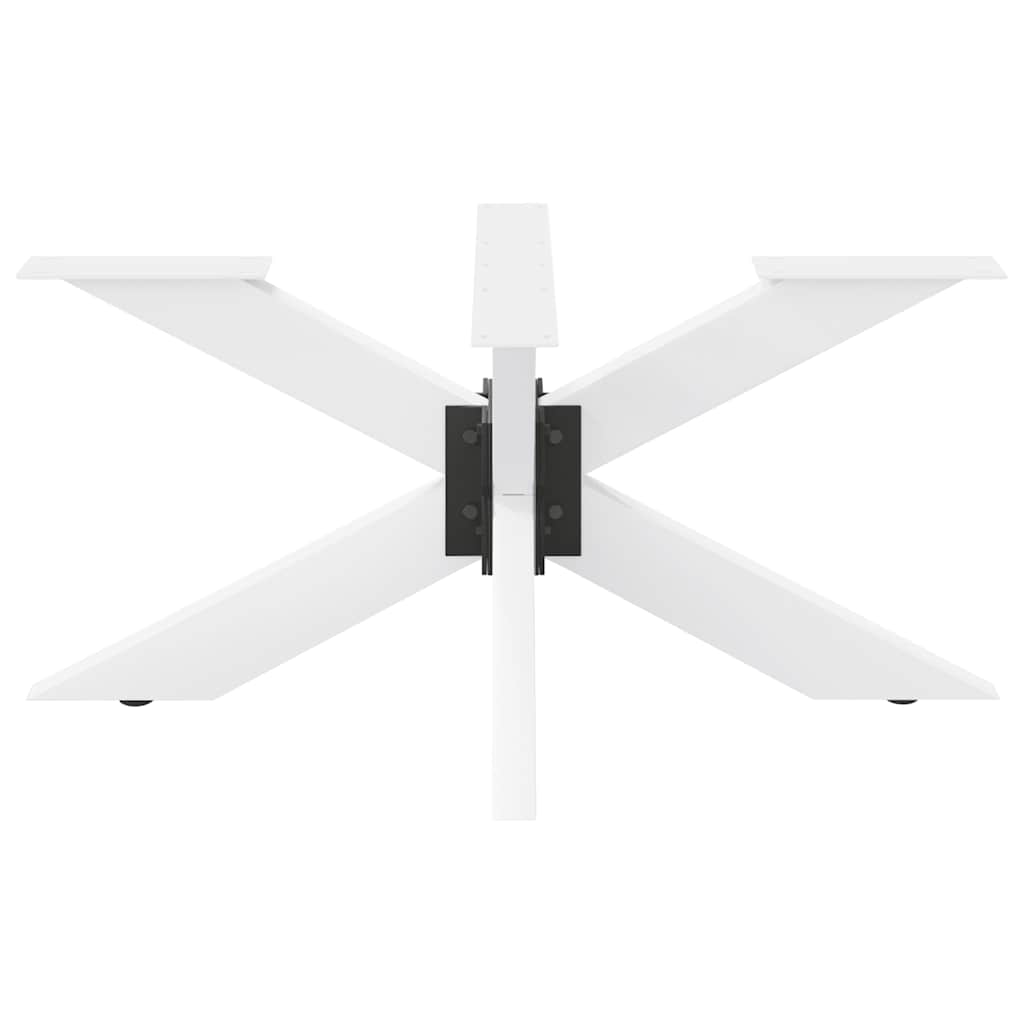 Kavos staliuko koja, voro formos, balta, 98x58x(42-43) cm, plienas