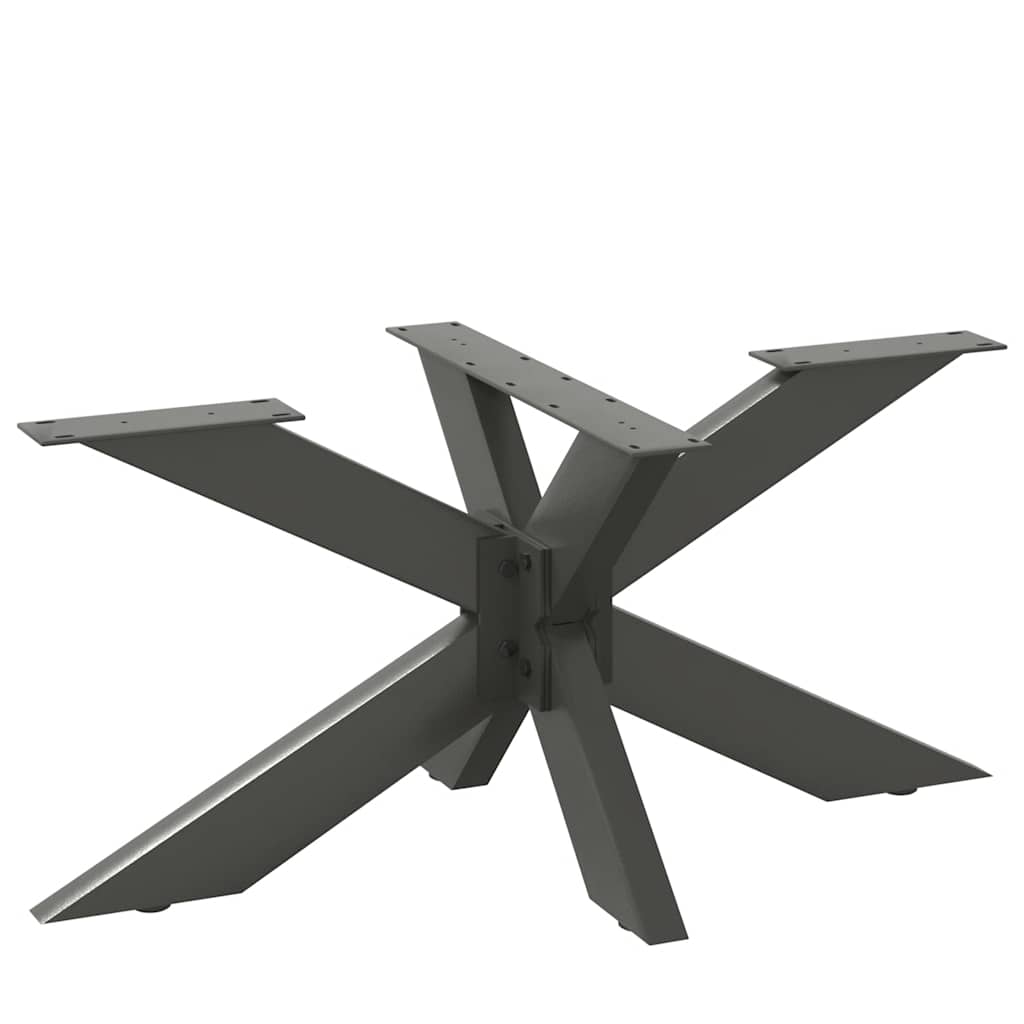 Kavos staliuko koja, voro formos, antracito spalvos, 98x58x(42-43) cm, plienas