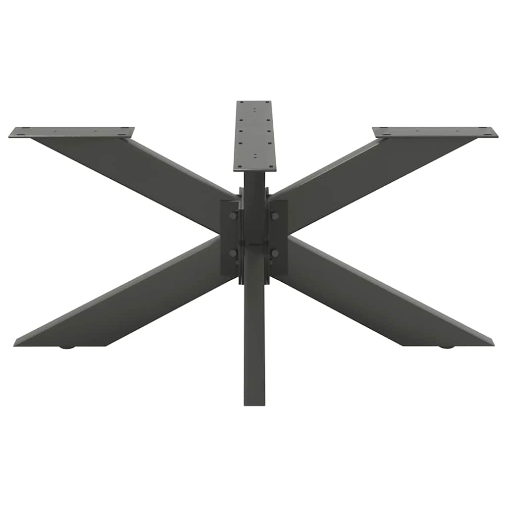 Kavos staliuko koja, voro formos, antracito spalvos, 98x58x(42-43) cm, plienas