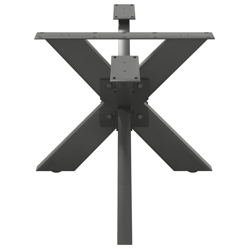 Kavos staliuko koja, voro formos, antracito spalvos, 98x58x(42-43) cm, plienas