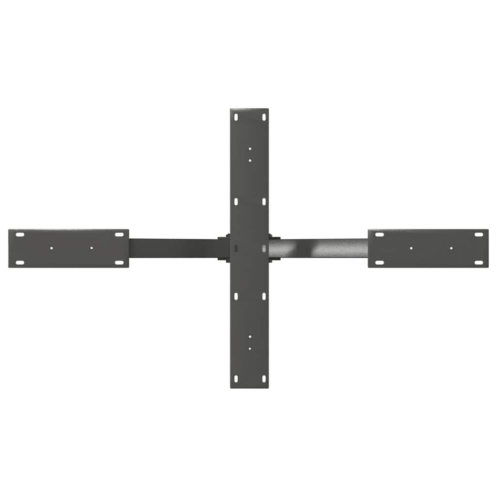 Kavos staliuko koja, voro formos, antracito spalvos, 98x58x(42-43) cm, plienas
