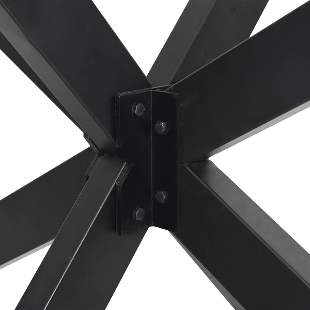 Kavos staliuko koja, voro formos, antracito spalvos, 98x58x(42-43) cm, plienas