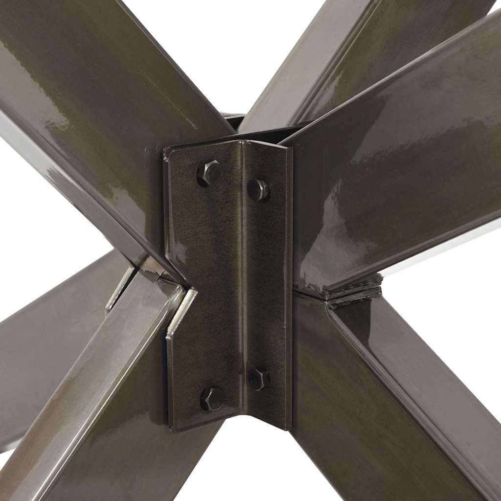 Kavos staliuko koja, voro formos, juoda, 98x58x(42-43) cm, plienas