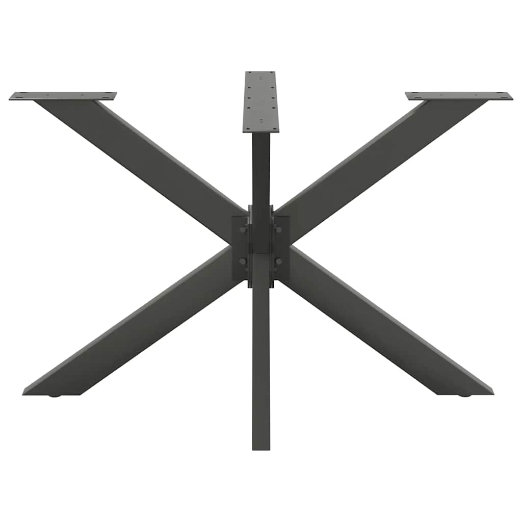 Valgomojo stalo koja, voro formos, antracito spalvos, 120x68x(72-73) cm, plienas