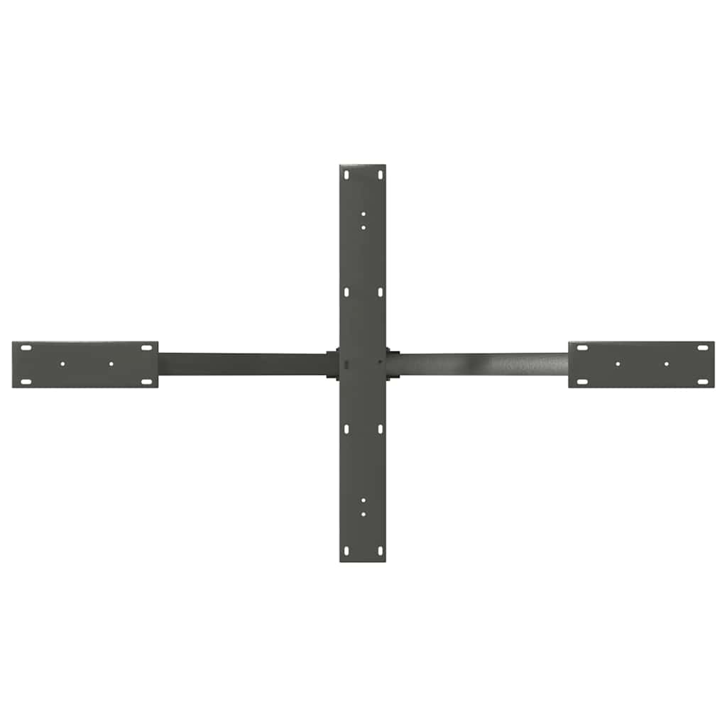 Valgomojo stalo koja, voro formos, antracito spalvos, 120x68x(72-73) cm, plienas