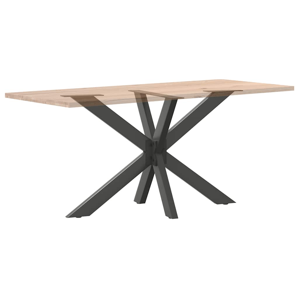 Valgomojo stalo koja, voro formos, antracito spalvos, 120x68x(72-73) cm, plienas